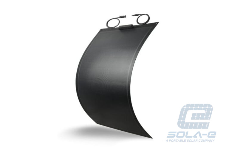 Sola-E premium HPBC flexible solar panel delivering 25.4% high efficiency for maximum power output in RV and yacht applications.