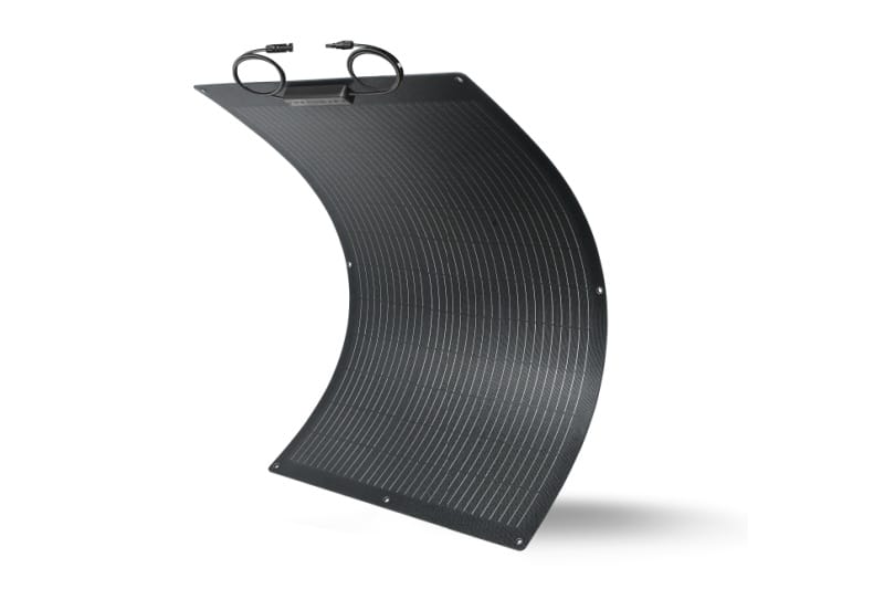 Sola-E PERC flexible solar panel offering reliable performance for RV, camper, and balcony applications.