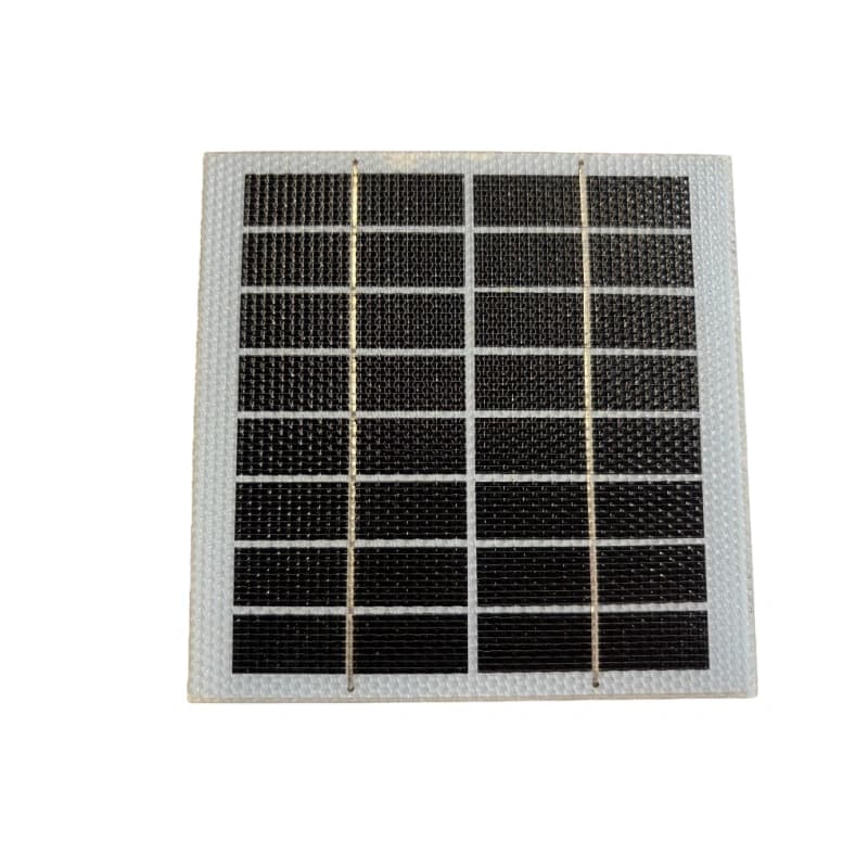 Custom square rigid ETFE mini solar panel with matte honeycomb texture, designed for industrial IoT sensors and marine buoys
