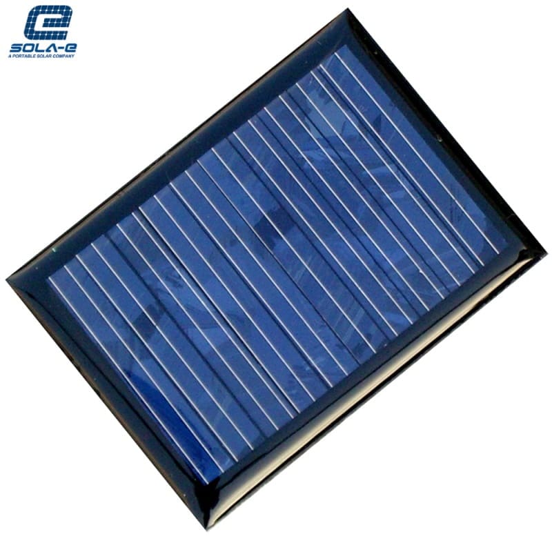 Rectangular OEM mini polycrystalline solar panel using clear Epoxy resin technology. Cost-effective blue solar strip perfect for garden lights and solar toys.