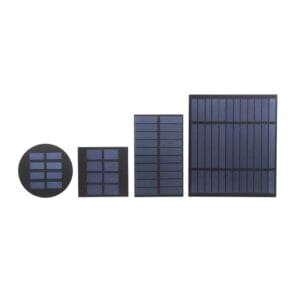 High-quality OEM PET mini solar panel module with scratch-resistant coating, offering reliable 5V power for small custom electronics projects.