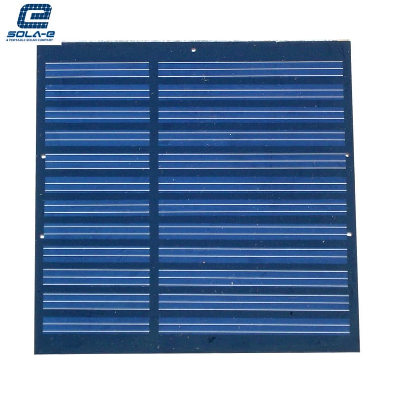 Custom square PET laminated mini solar panel featuring a durable matte finish and lightweight structure, ideal for outdoor wireless sensors.