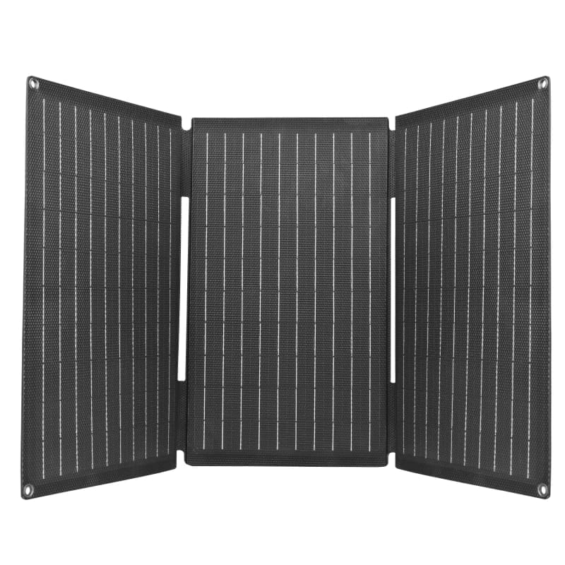 Sola-E ut-series 15w 30w 3-panel foldable solar charger unfolded.