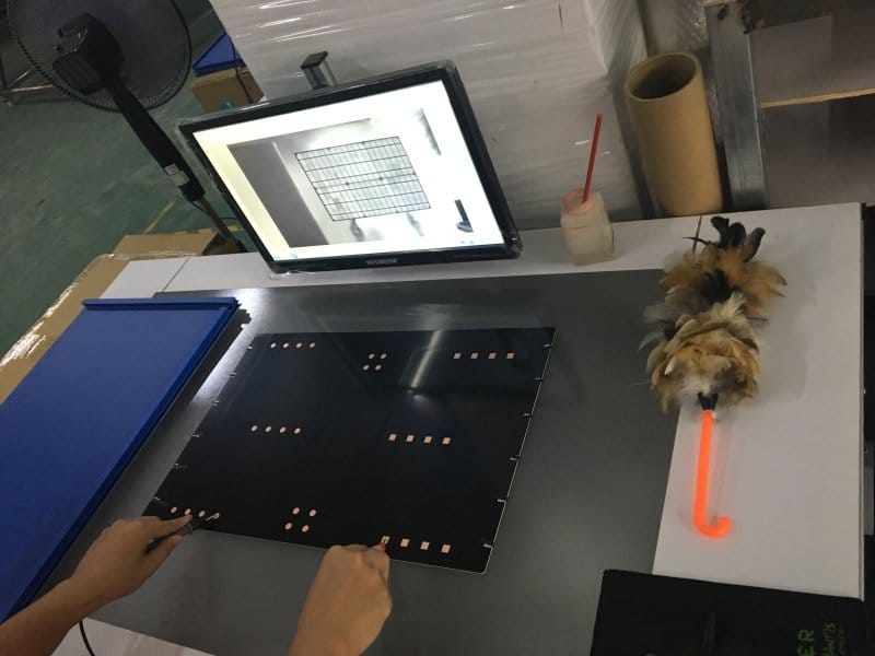 EL testing for an OEM small solar panel to detect micro-cracks and ensure IoT sensor reliability.