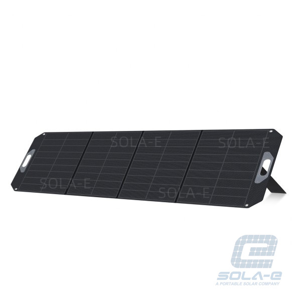 Durable ETFE laminated foldable solar panel with integrated kickstand for optimal sun angle.