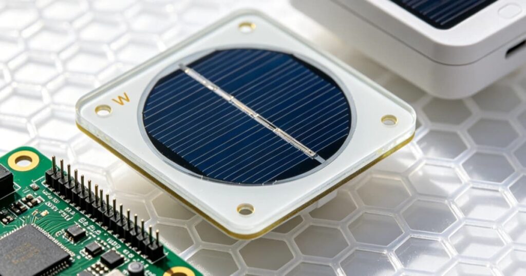 High-efficiency 1W micro solar panel with ETFE lamination for IoT sensor integration.
