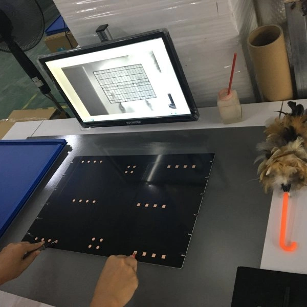 Factory EL testing process for PERC flexible solar modules to detect micro-cracks and ensure reliability.