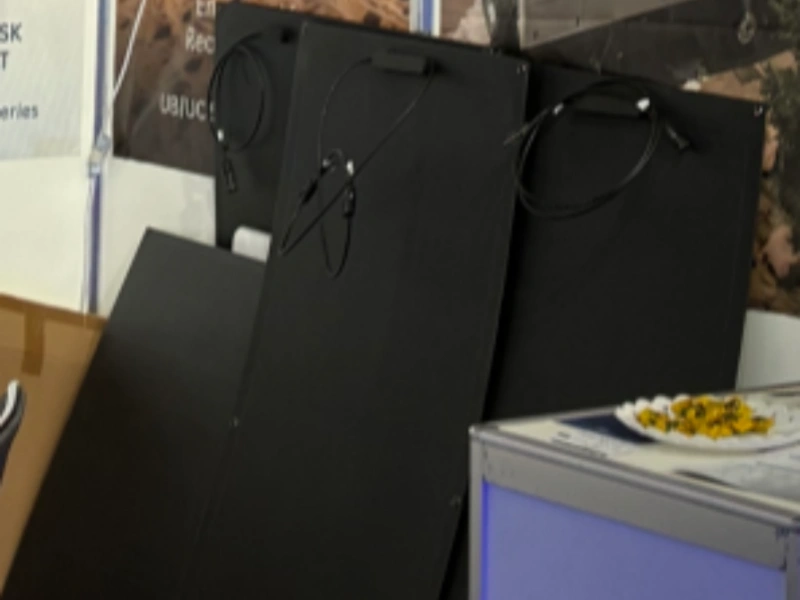 Flexible solar panels displayed at Intersolar Europe 2026