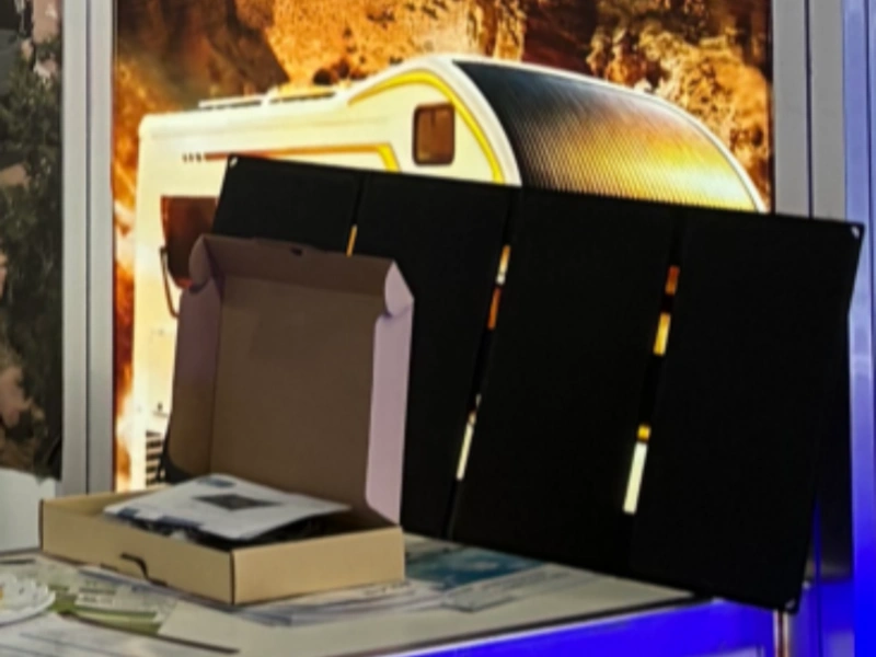 Portable foldable solar panels for RV and marine applications