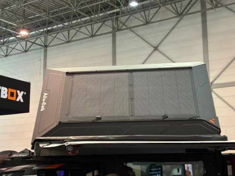 Solar panel for RV applications displayed at CARAVAN SALON Düsseldorf 2026